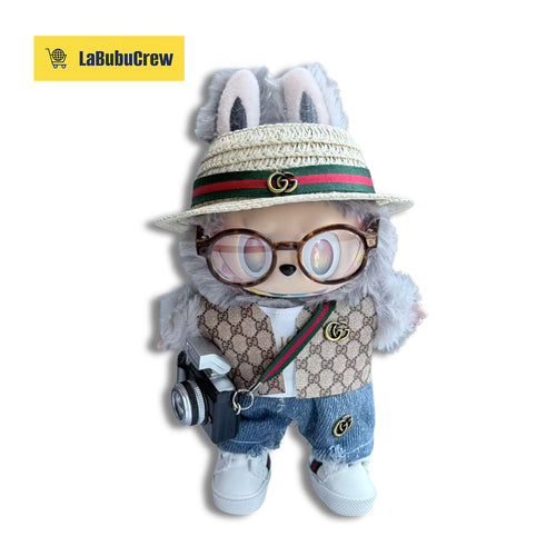 LabubuCrew Handmade 5-Piece Outfit Set – Eclectic Luxury Edition（Clothes Only）