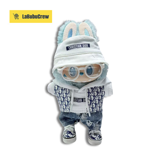 LabubuCrew Handmade 5-Piece Outfit Set – Haute Couture Edition（Clothes Only）
