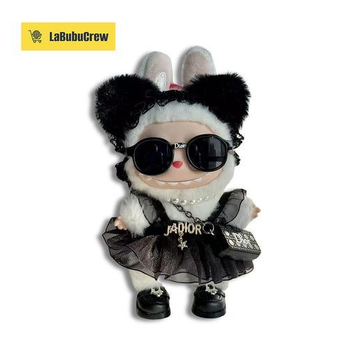 LabubuCrew Handmade 5-Piece Outfit Set – Haute Couture Edition（Clothes Only）