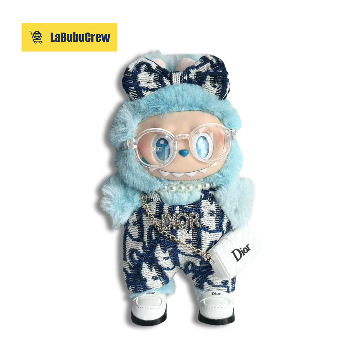 LabubuCrew Handmade 5-Piece Outfit Set – Haute Couture Edition（Clothes Only）