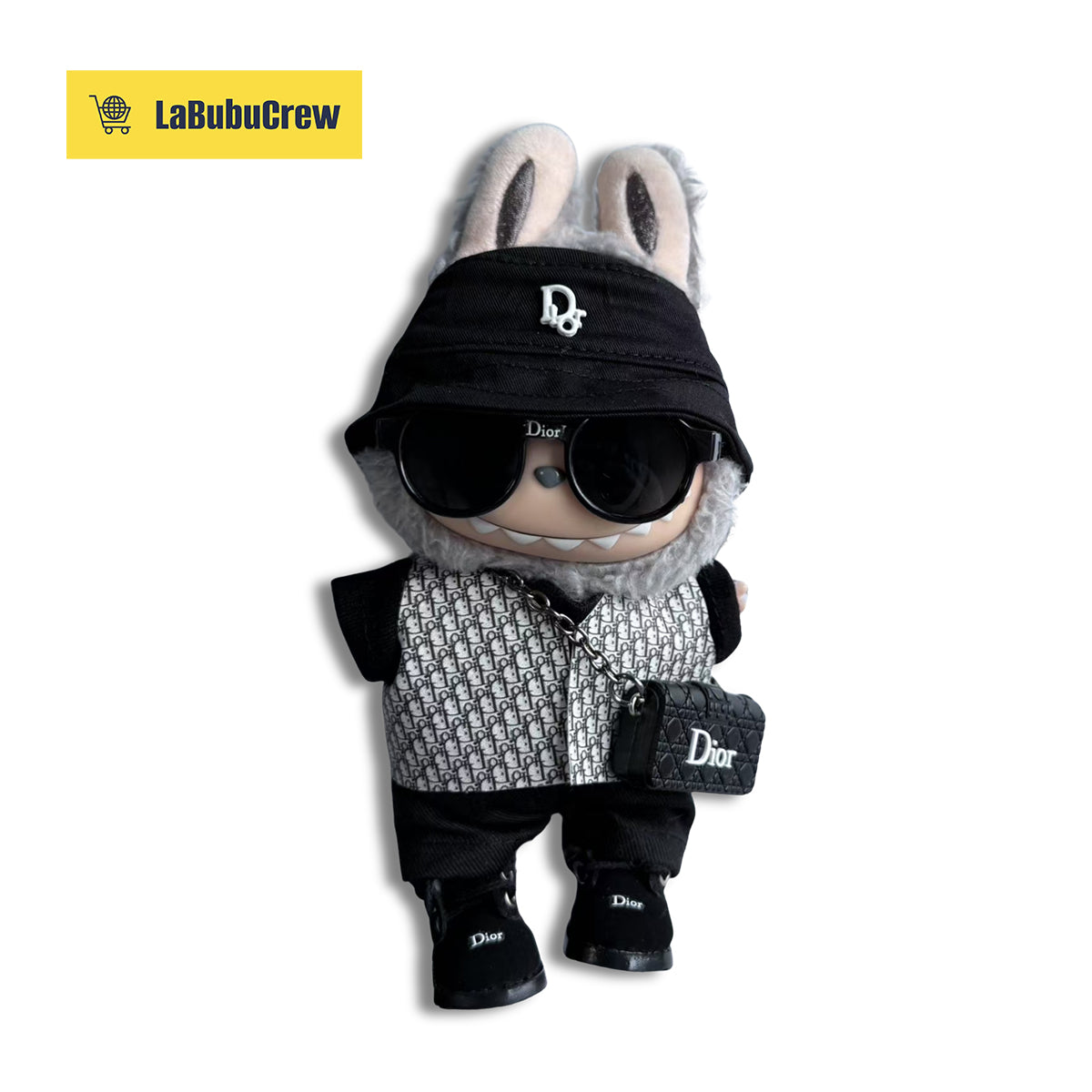LabubuCrew Handmade 5-Piece Outfit Set – Haute Couture Edition（Clothes Only）