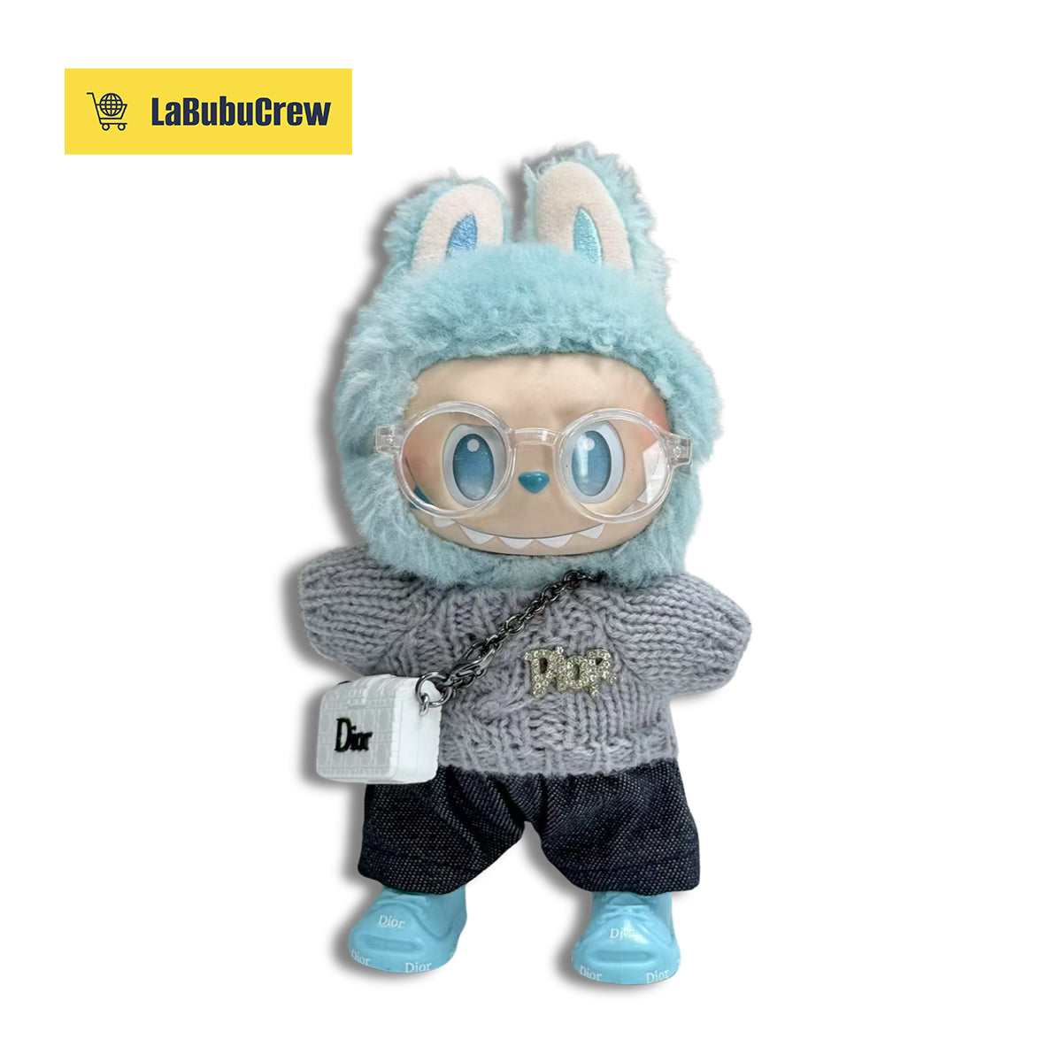 LabubuCrew Handmade 5-Piece Outfit Set – Haute Couture Edition（Clothes Only）