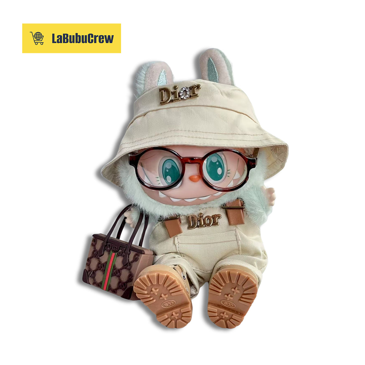 LabubuCrew Handmade 5-Piece Outfit Set – Haute Couture Edition（Clothes Only）