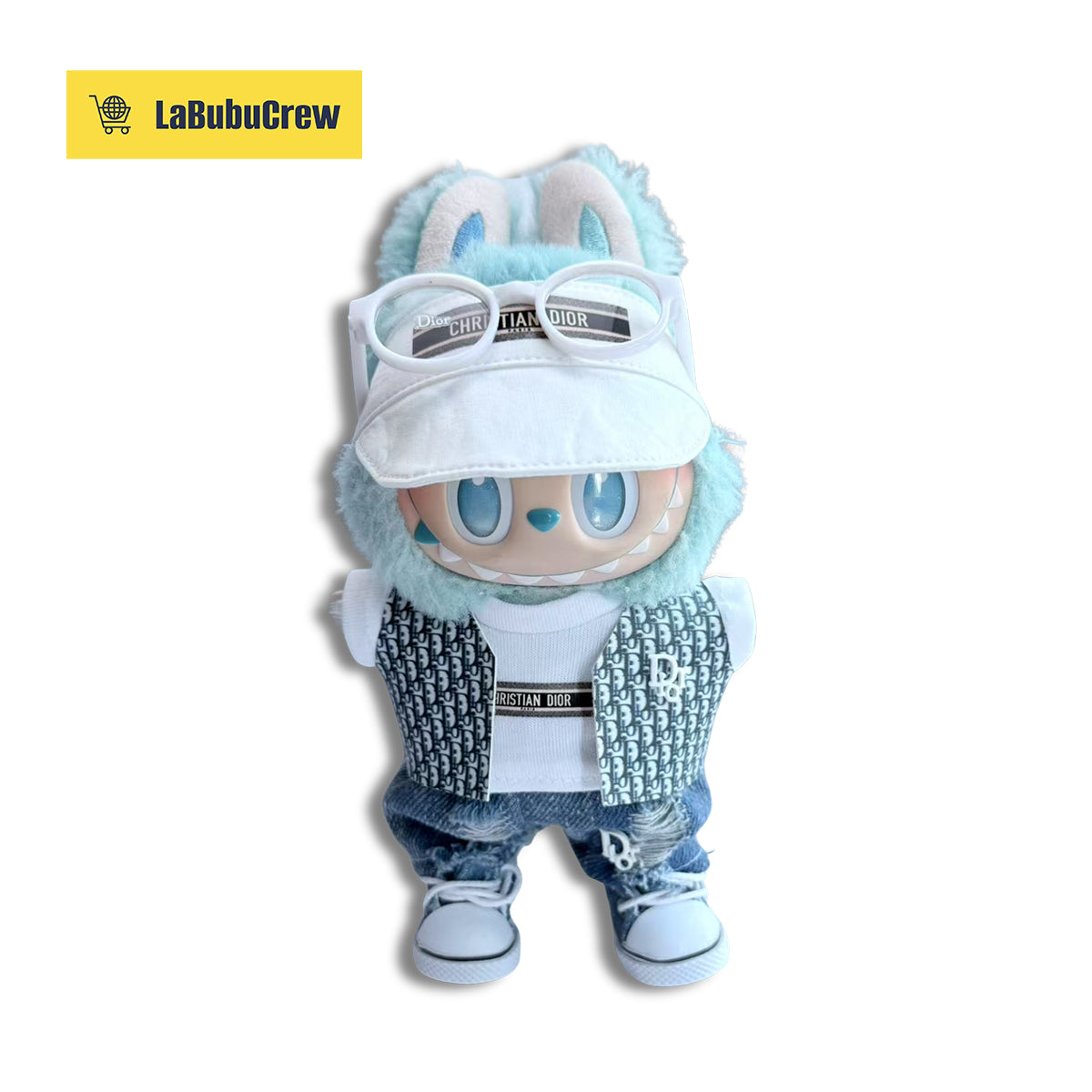 LabubuCrew Handmade 5-Piece Outfit Set – Haute Couture Edition（Clothes Only）