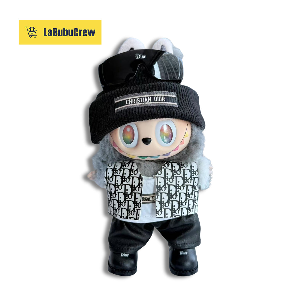 LabubuCrew Handmade 5-Piece Outfit Set – Haute Couture Edition（Clothes Only）