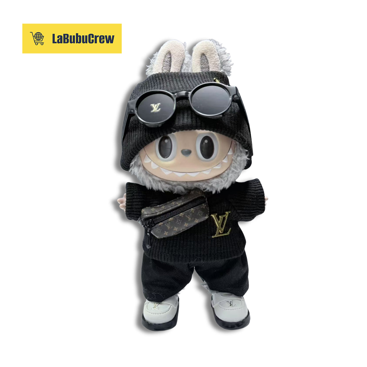 LabubuCrew Handmade 5-Piece Outfit Set – Metropolitan Classic Edition（Clothes Only）