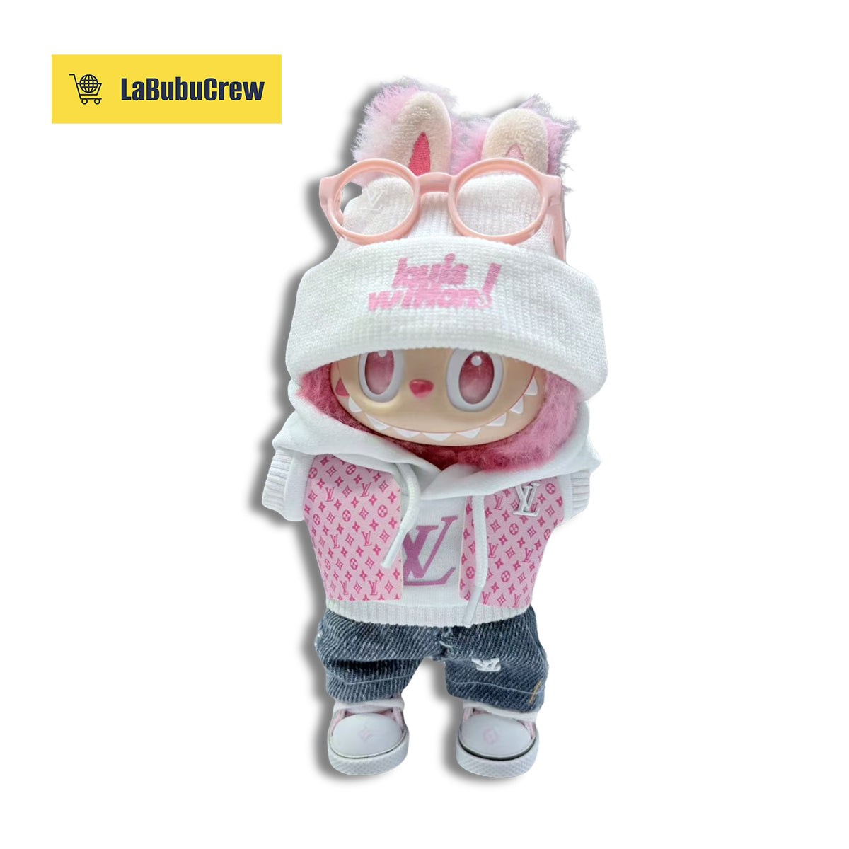 LabubuCrew Handmade 5-Piece Outfit Set – Metropolitan Classic Edition（Clothes Only）