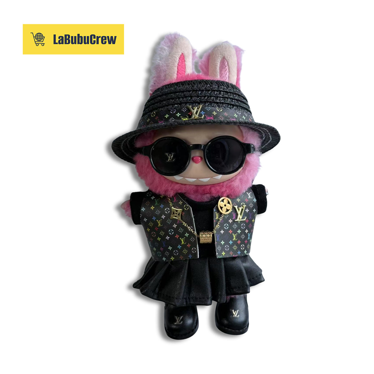 LabubuCrew Handmade 5-Piece Outfit Set – Metropolitan Classic Edition（Clothes Only）