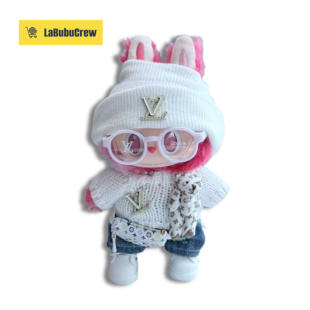 LabubuCrew Handmade 5-Piece Outfit Set – Metropolitan Classic Edition（Clothes Only）
