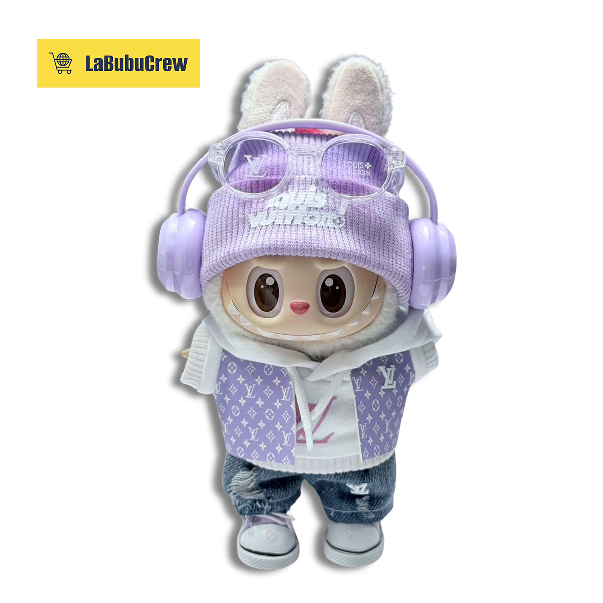 LabubuCrew Handmade 5-Piece Outfit Set – Metropolitan Classic Edition（Clothes Only）