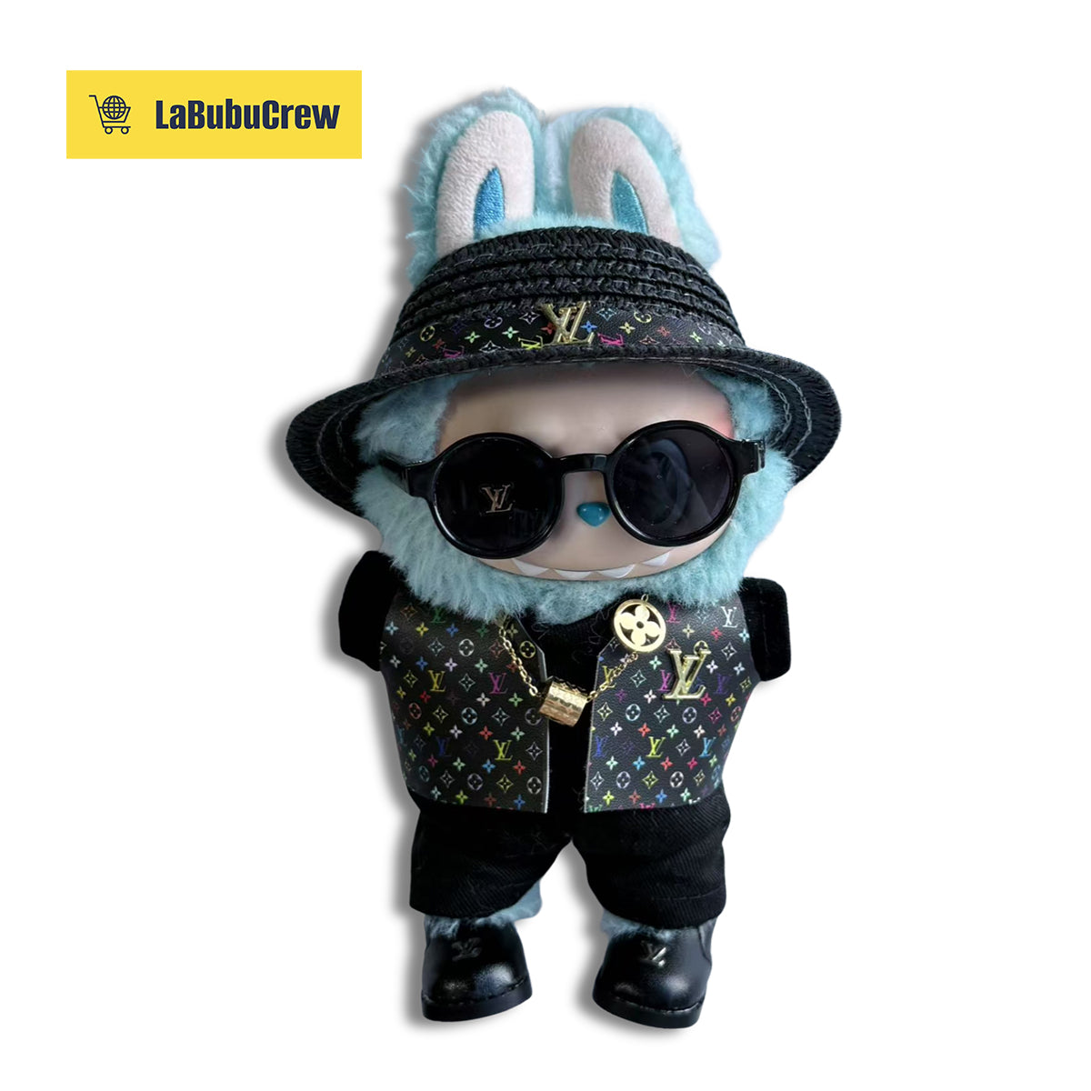 LabubuCrew Handmade 5-Piece Outfit Set – Metropolitan Classic Edition（Clothes Only）