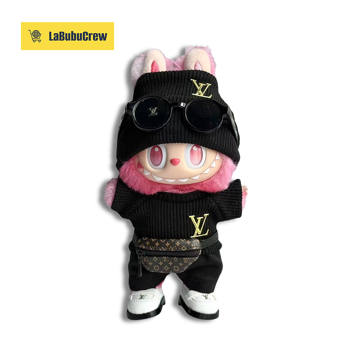 LabubuCrew Handmade 5-Piece Outfit Set – Metropolitan Classic Edition（Clothes Only）