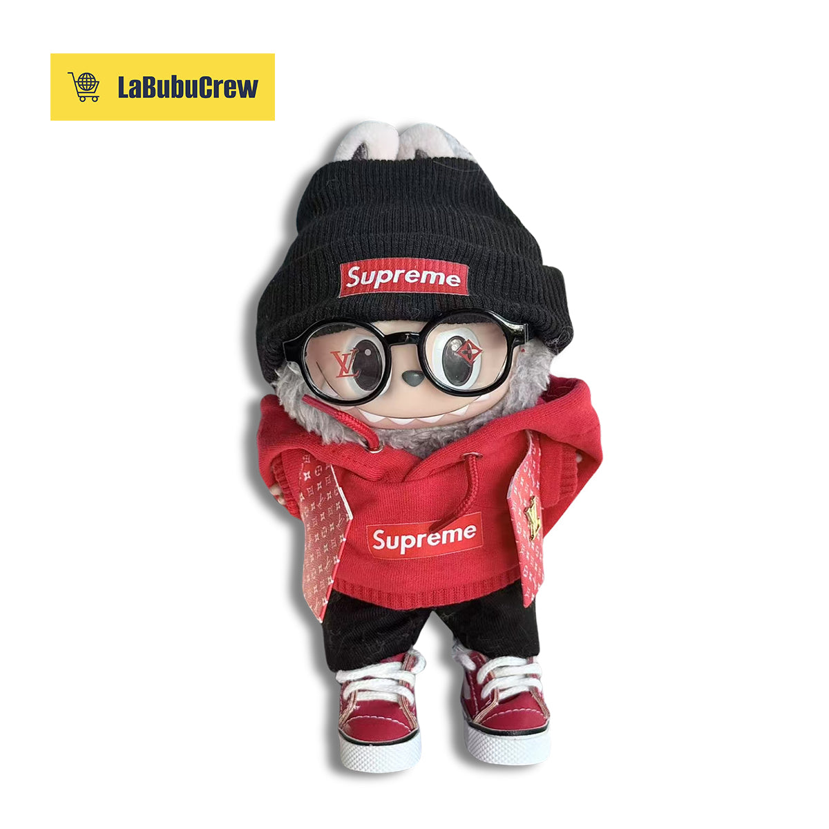LabubuCrew Handmade 5-Piece Outfit Set – Metropolitan Classic Edition（Clothes Only）