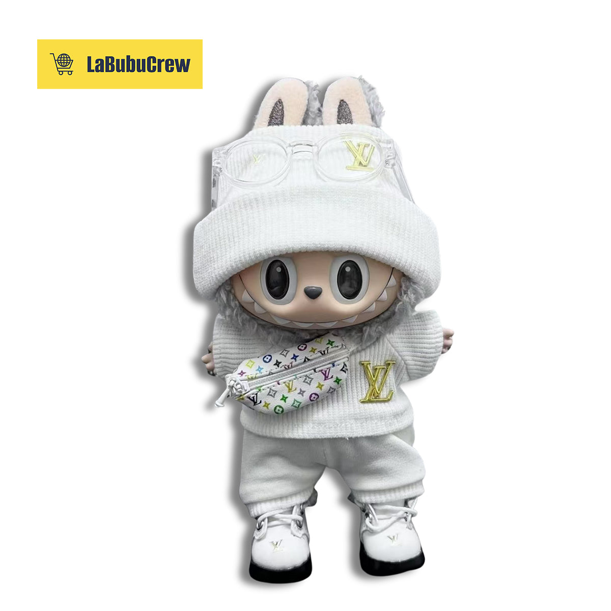 LabubuCrew Handmade 5-Piece Outfit Set – Metropolitan Classic Edition（Clothes Only）