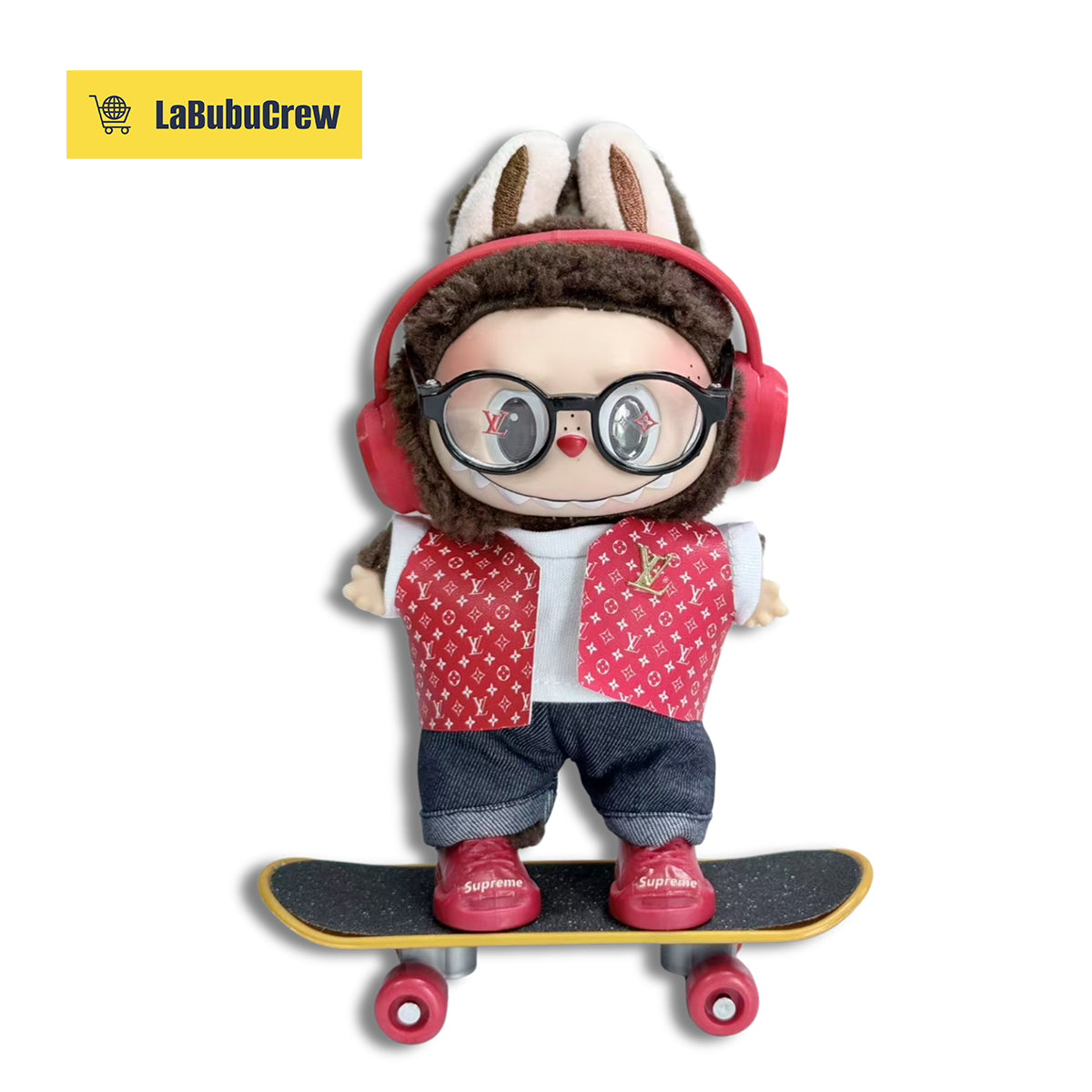 LabubuCrew Handmade 5-Piece Outfit Set – Metropolitan Classic Edition（Clothes Only）
