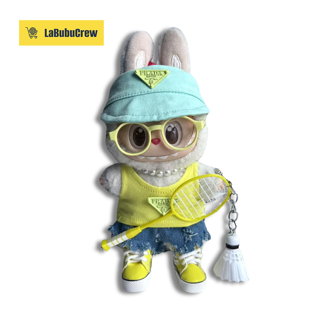 LabubuCrew Handmade 5-Piece Outfit Set – Modern Minimalist Edition（Clothes Only）