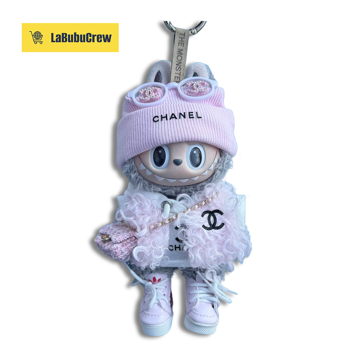 LabubuCrew Labubu Clothes – Handmade 5-Piece Outfit Set | Parisian Elegance Edition（Clothes Only）